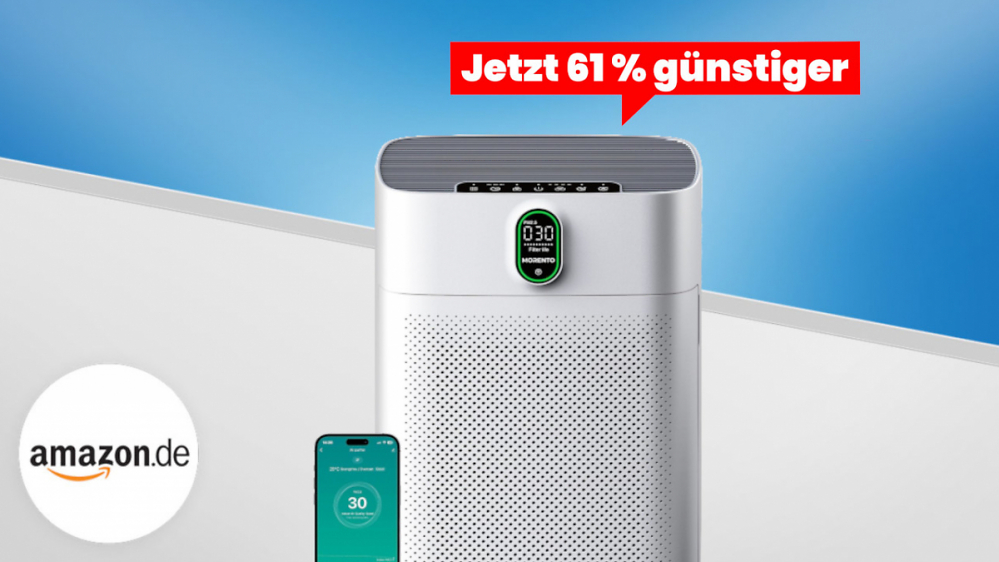 Deal: Über 60% + 40 € Ersparnis auf Lufreiniger mit Hepa-Filter