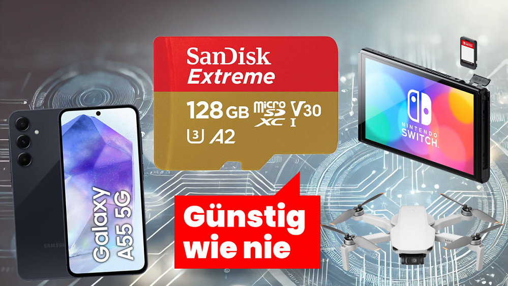 Speicherkarten-Deal: Micro-SDXC von Sandisk günstig wie nie - perfekt für Handy, Drohne, Tablet oder Nintendo Switch