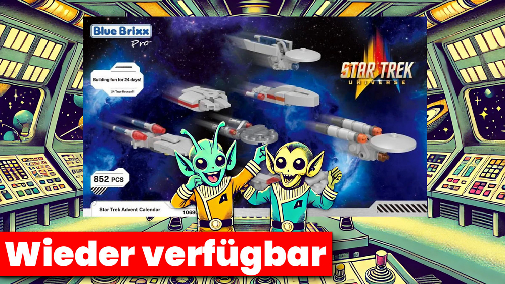 Verfügbarkeits-Deal: Star Trek Adventkalender aus 852 Noppensteinen bei Amazon billiger