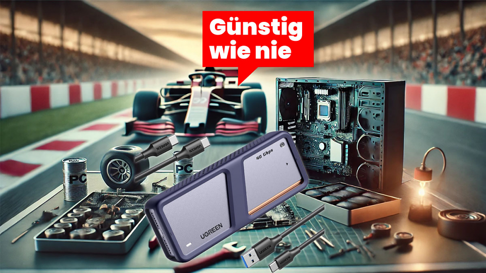 Deal: SSD-USB-4.0-Gehäuse: PCI-Express-Geschwindigkeit für unterwegs mit Samsung SSD 990 und Co. 