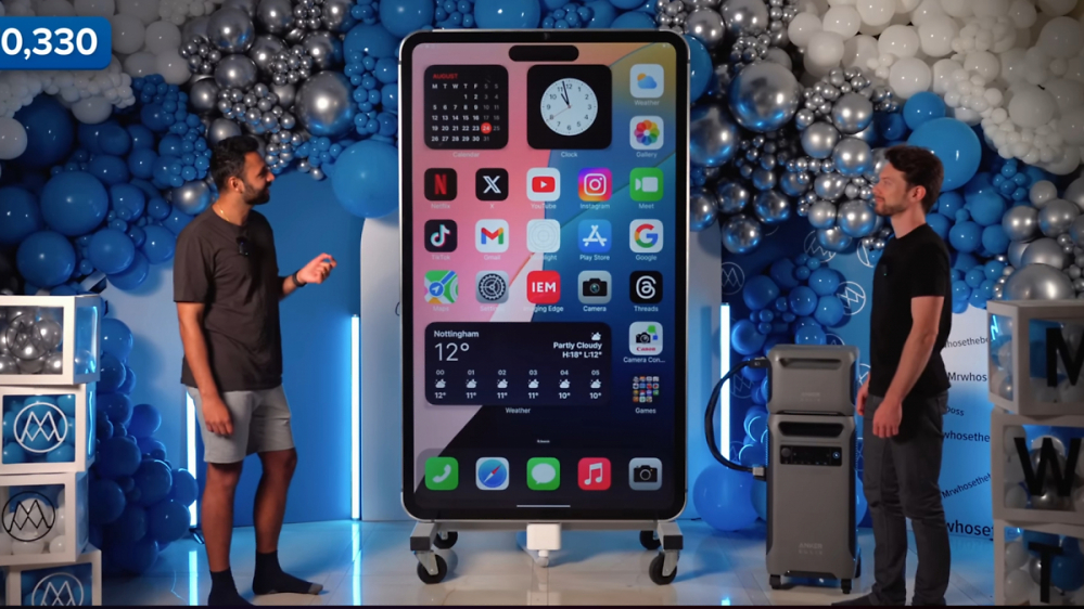 "Größtes iPhone der Welt": 2 Meter groß, 150 Kilo und insgesamt 70.000 US-Dollar Kosten