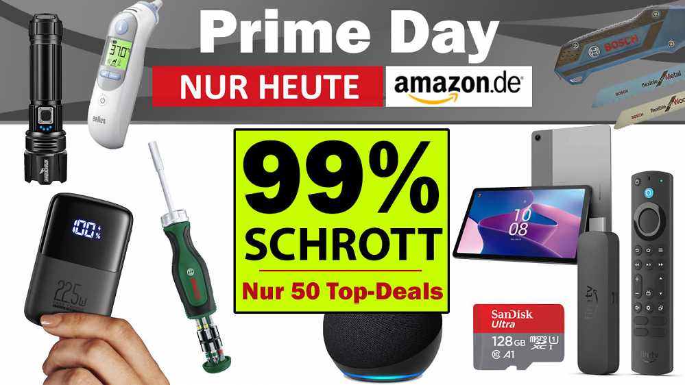 Amazon Prime Deal Days: 99% Schrott, aber auch 50 Top-Deals am Prime Day (Update 3)