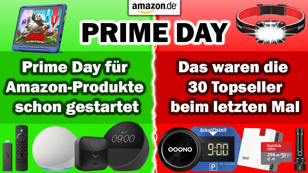 Deal: Prime Day - Amazon-Produkte jetzt schon reduziert & die 30 Topseller beim letzten Prime Day