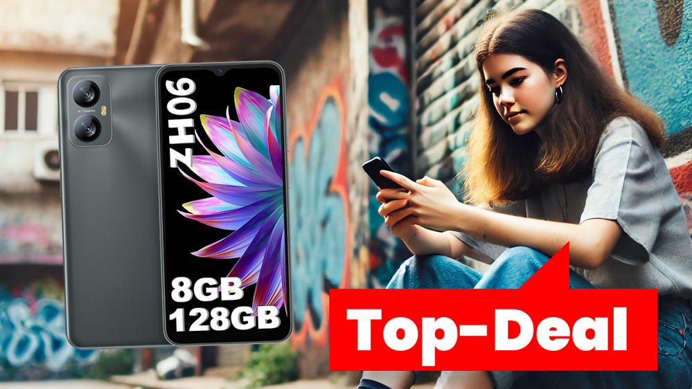 Deal: Größer als iPhone 16, kostet aber 850€ weniger - Android-Smartphone mit 6,5 Zoll & 128 GB für 90€