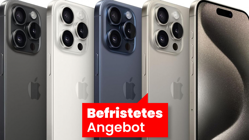 Super-Deal: Apple macht iPhone 15 (Pro) bis zu 150€ billiger - und Amazon unterbietet die Preise zusätzlich um bis zu 230€