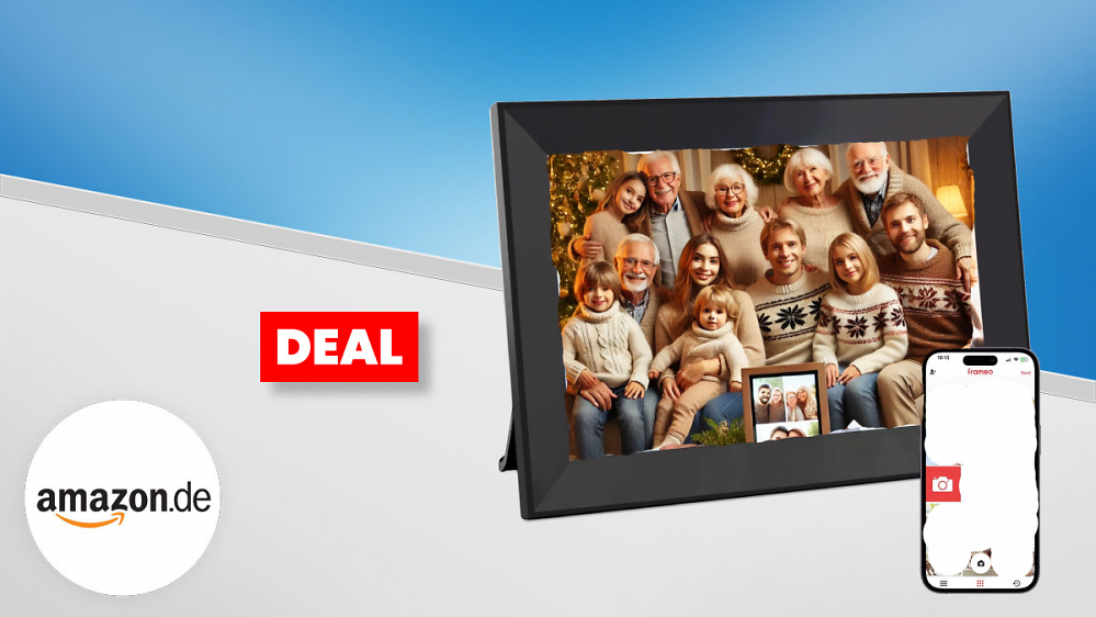 Deal: Auf der Suche nach einem persönlichen Weihnachtsgeschenk? Mit diesem digitalen Bilderrahmen die schönsten Momente verschenken - jetzt im Angebot