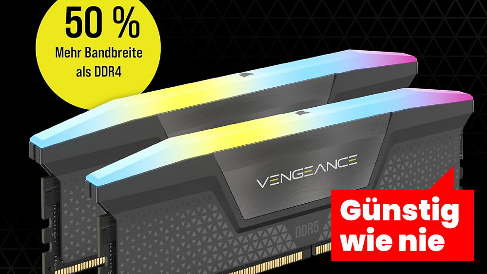 Tiefstpreis-Deal: DDR5-RAM 32/64 GB von Corsair günstig wie nie - mit Abstand