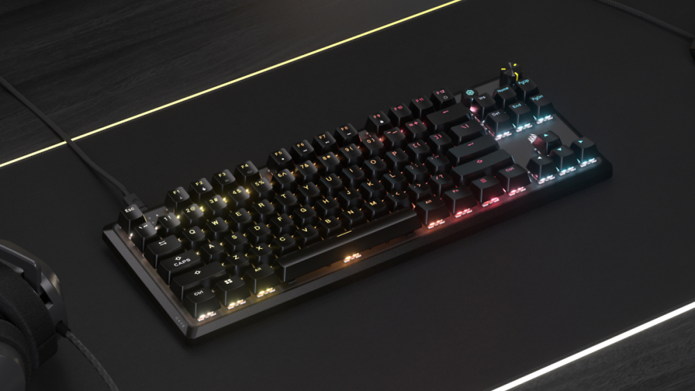 Corsair K70 Core: Tenkeyless-Tastatur mit MLX-Tastenschaltern startet in den Handel