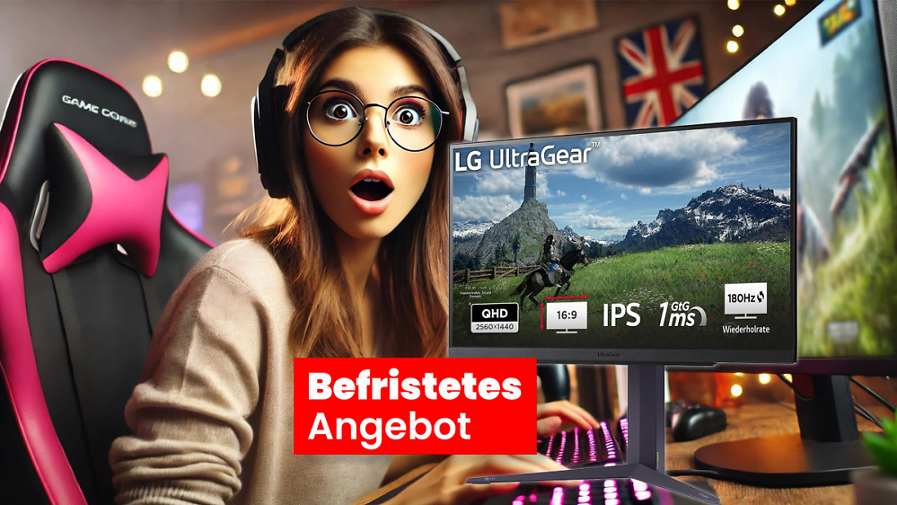 Deal: Gaming-Monitor von LG mit QHD, HDR und 200 Hz zum Tiefstpreis 
