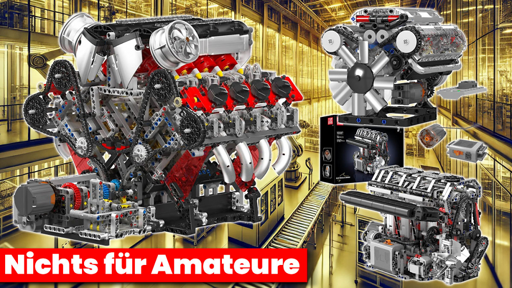 Deal für Lego-Technic-Fans: Hoch detaillierte Motoren kurz ab 3,9 Cent pro Klemmbaustein