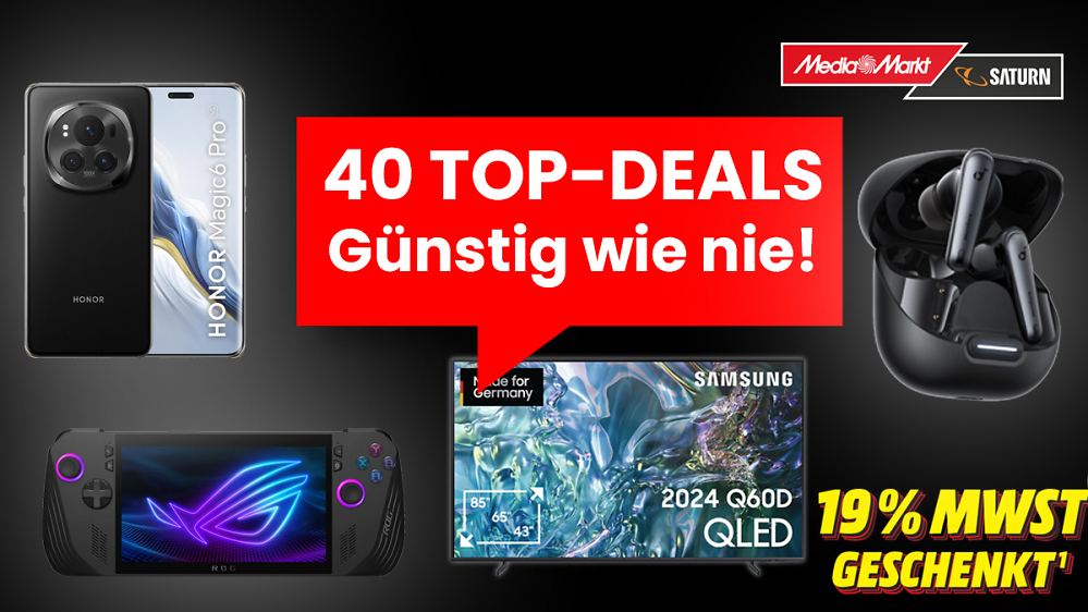Die echten Black-Friday-Deals: 40 tolle Tiefstpreis-Angebote bei Media Markt - günstig wie nie (Update)