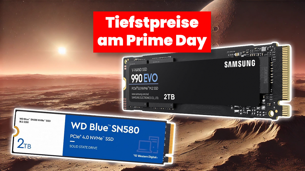 Deal: Samsung, Crucial, WD - diese SSDs gibt es günstig wie nie beim Prime Day