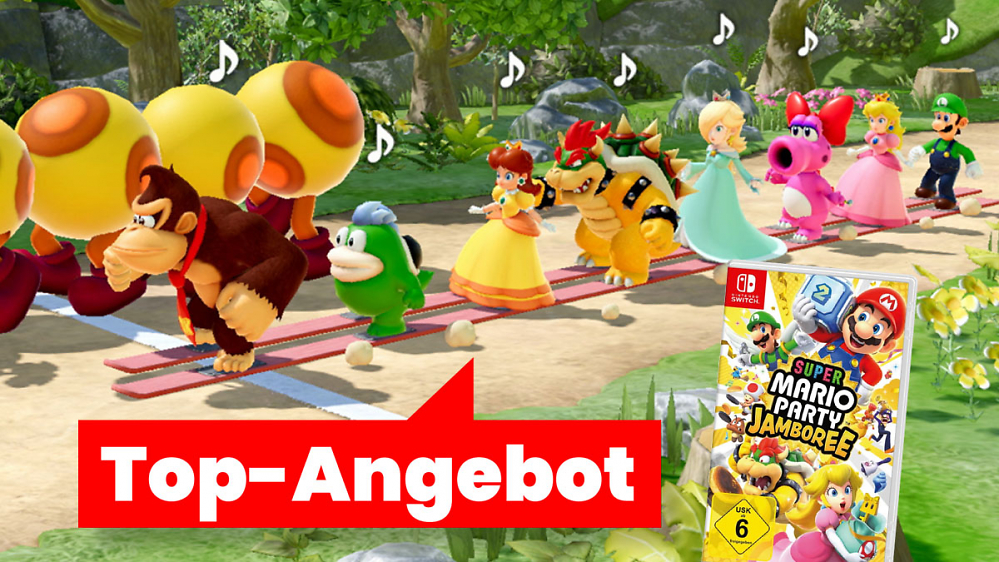 Super Mario Party Jamboree kurz vor Release im Switch-Mega-Deal - Amazon-Bestseller Nr. 1