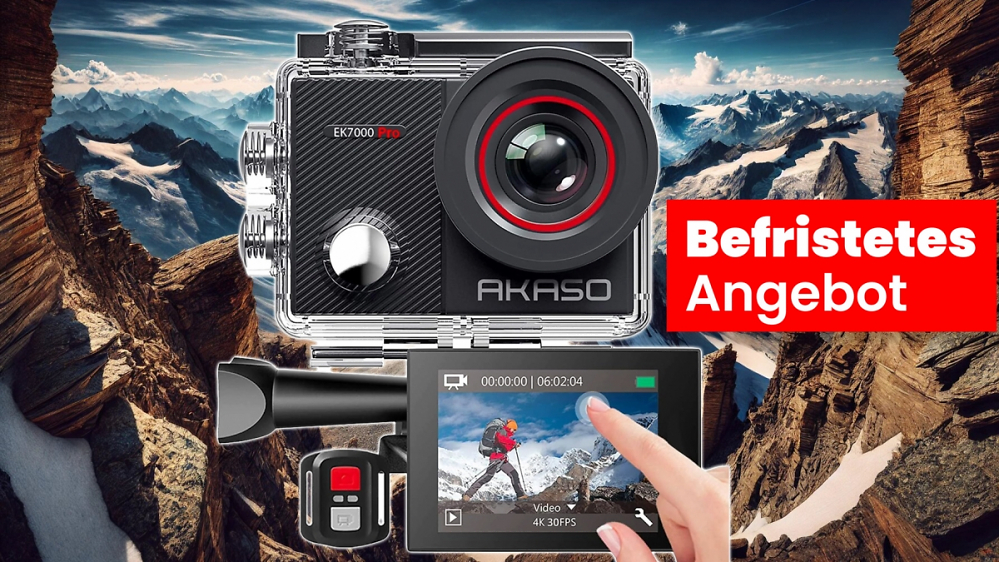 Früher Black Friday-Deal? 4K-Action-Cam mit 20 MP für 71,99 € - günstige Alternative zur GoPro im Angebot