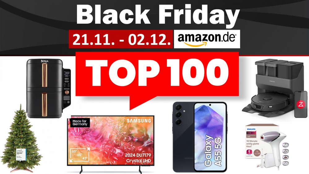 Top 100: Die beliebtesten Deals an Tag 1 beim Amazon Black Friday 2024 - Mega-Rabatte bis 62% nicht versäumen