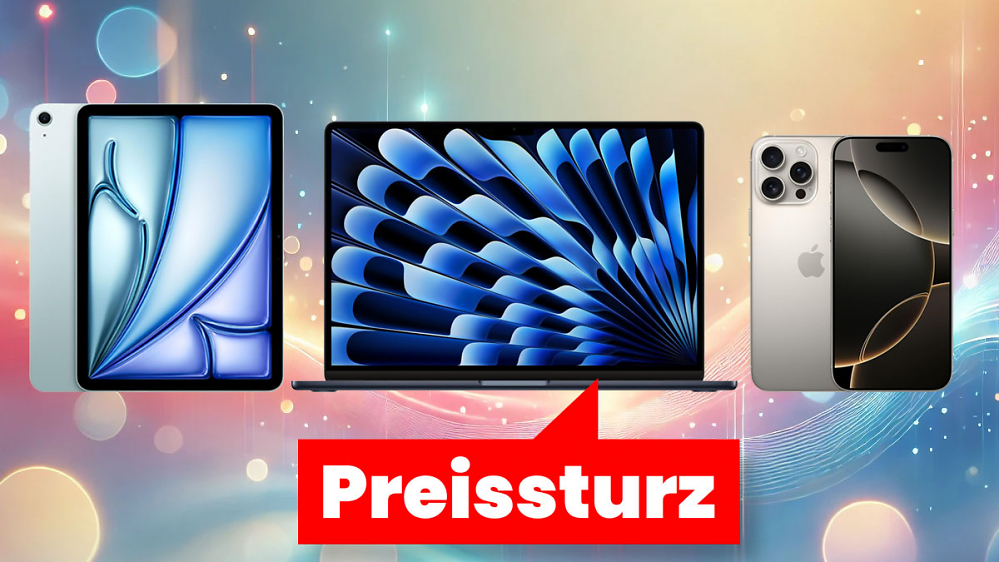 Super-Deals - Amazon haut Apple raus: iPhone 16 (Pro Max), iPad, MacBook & Mac Mini mit XXL-Rabatten