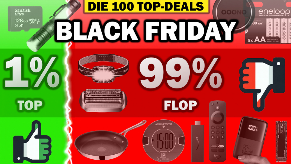 Black Friday Deals: Max 1% lohnen sich WIRKLICH - Top 100 Amazon-Angebote