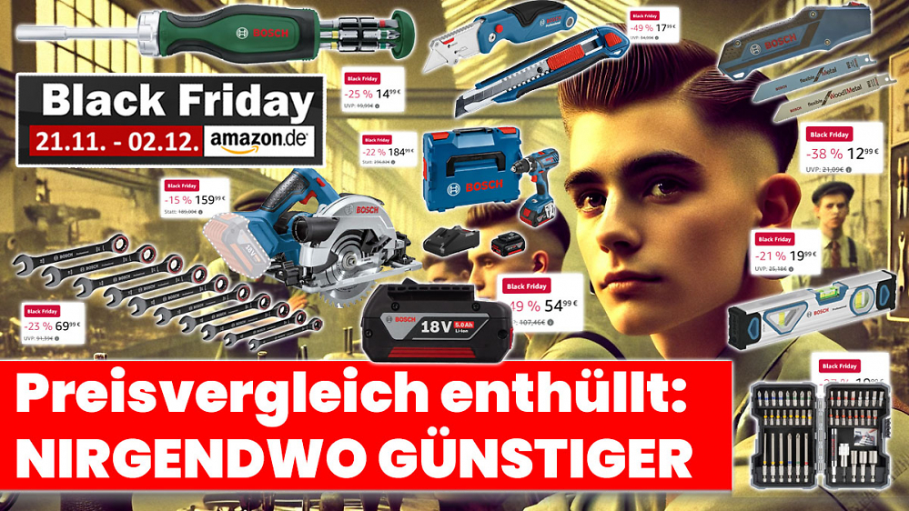 Gilt nicht lange: Bosch Pro Akku 18V, 12V, Akkuschrauber, Ratschen uvm. unter Vergleichspreis (Black Friday)