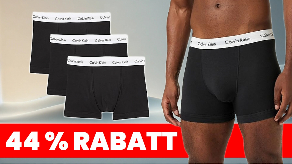 Black-Friday-Deal: Die Bestseller Calvin Klein Boxershorts jetzt 44 % günstiger bei Amazon