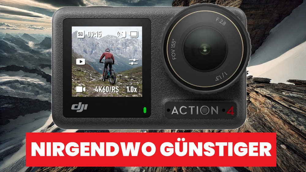 Beliebteste Action-Cam am Black Friday: DJI Osmo Action 4 im Angebot — 4K-Video, 120fps, wasserdicht