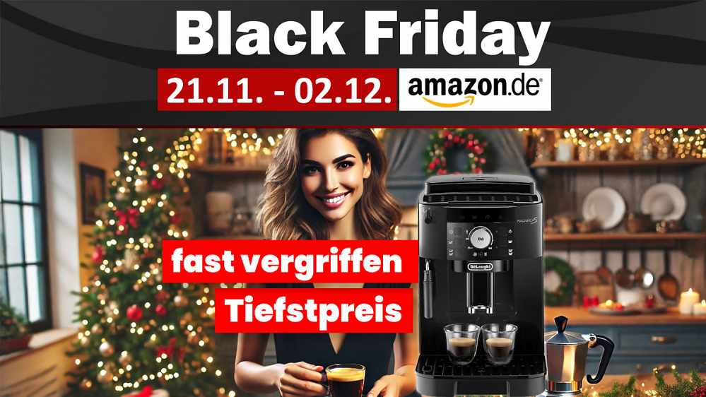 Starker Black Friday: Tausendfach verkaufte DeLonghi-Kaffeevollautomaten zum Tiefstpreis 