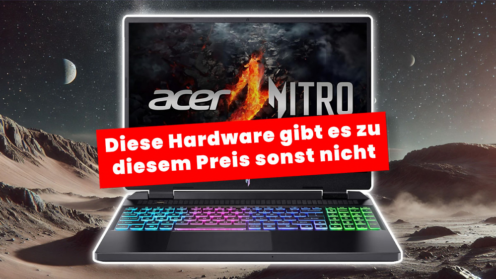 Plötzlich 450 Euro günstiger: Acer Gaming-Laptop trumpft mit RTX 4070 auf (Black Friday)