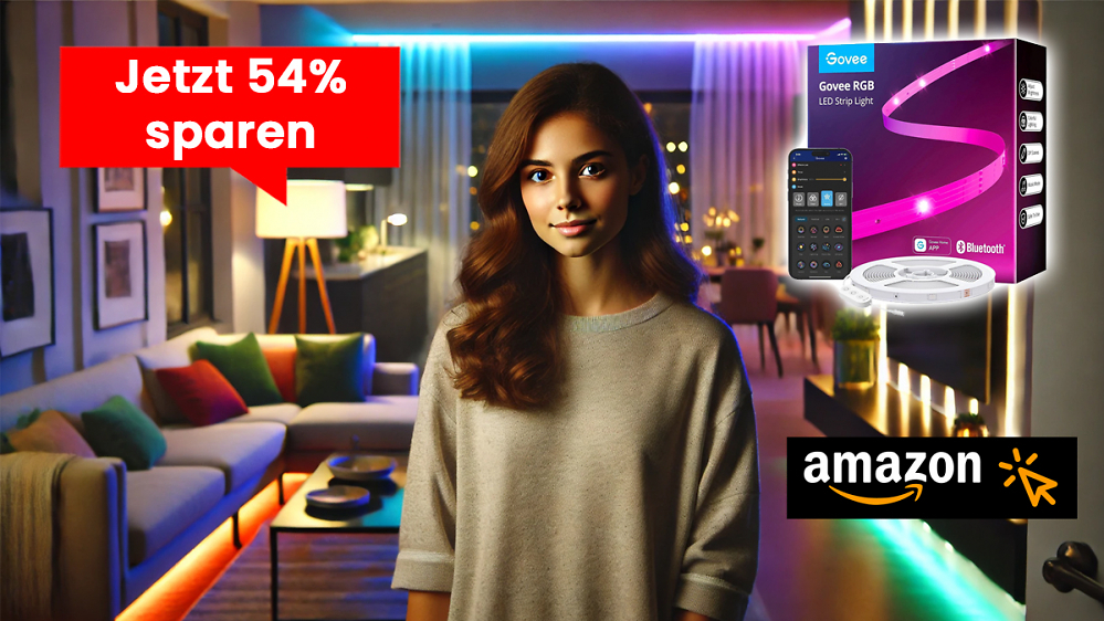 Nur geschenkt ist günstiger: Smarter LED-Strip von Govee bei Amazon für nur 0,39 Euro pro Meter im Black-Friday-Deal