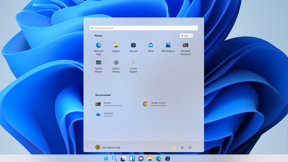 LinuxFX 11.2: Windows-11-Klon mit Edge, OneDrive und Teams