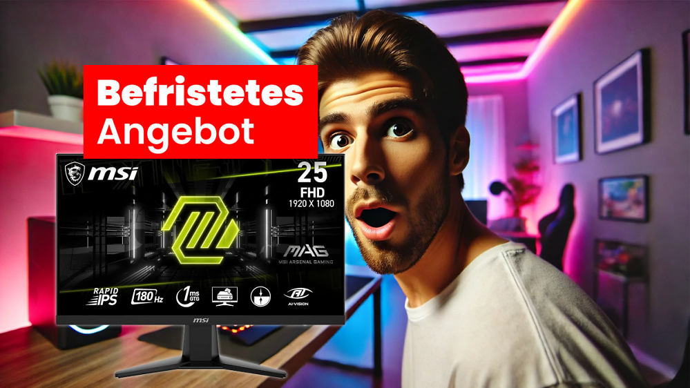 Deal: 180 Hz, 24 Zoll, unter 100 Euro: Amazon schmeißt Gaming-Monitor zum Bestpreis raus (Update)