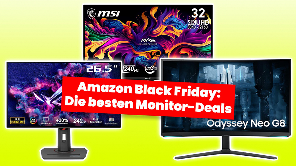 Jetzt werden OLED-Träume wahr: Amazon verschleudert Gaming-Monitore (Black Friday)