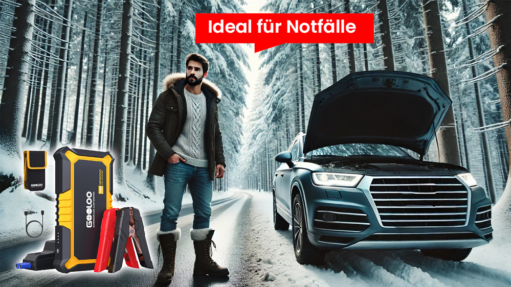 Ideal, falls das Auto nicht anspringt: Starthilfe-Powerbank bei Amazon mit Gutscheincode sichern
