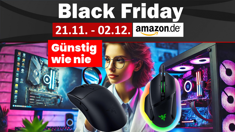Zum Black Friday: Ausgezeichnete Ausdauer-Maus von Razer zum Tiefstpreis