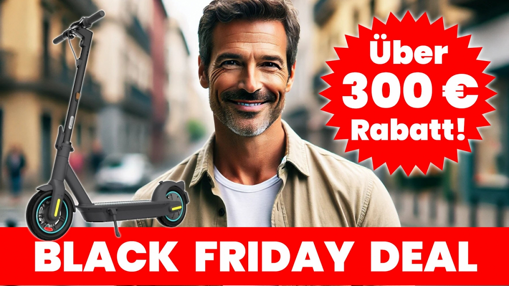 Nur noch kurz: Über 300 € Rabatt auf Segway E-Scooter mit 65km Reichweite, 100kg Belastung, IP54, klappbar