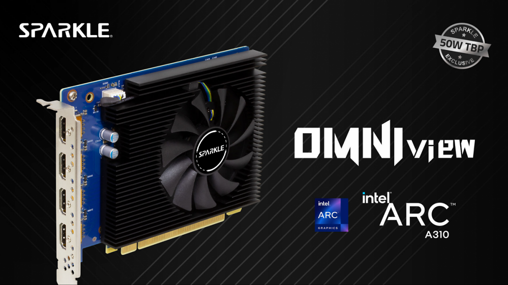 Intel Arc A310: Single-Slot, viermal HDMI und nur 50 Watt TDP