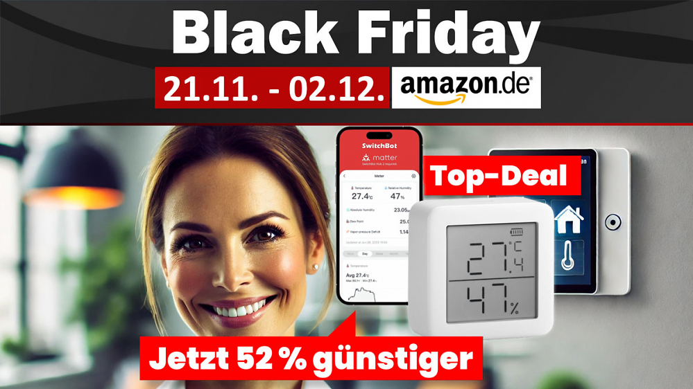 Preisfehler am Black Friday? Nicht mal 12 Euro für smartes Hygrometer