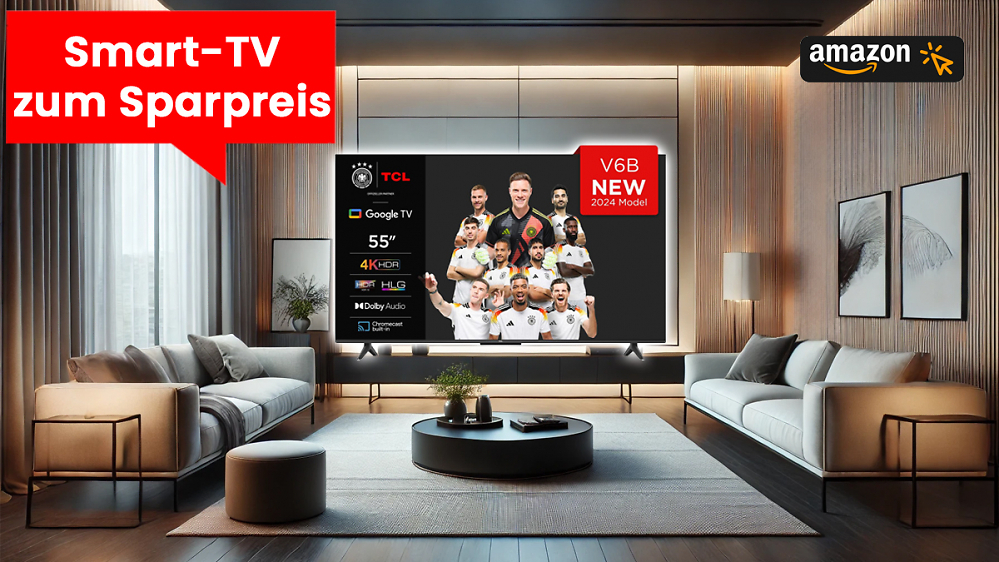 Sparwitz am Black Friday: Amazon reduziert smarten 55-Zoll-Fernseher auf unter 300 Euro