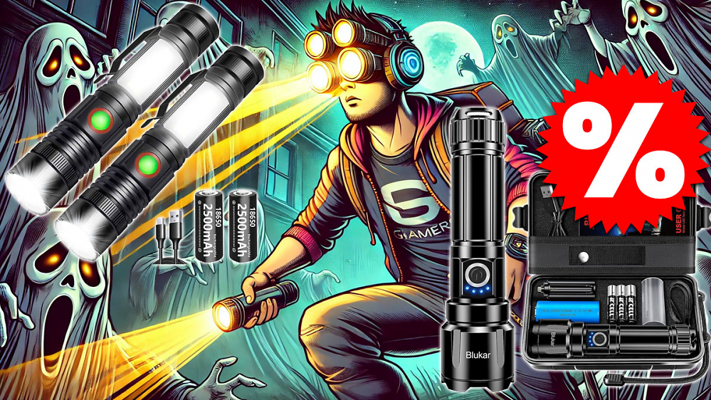 2 Taschenlampen zum Preis von einer: Mit Seitenlicht, Akku, Magnet & USB-C am Black Friday