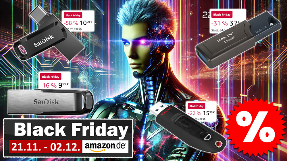 Bis 600 MB/s: Die folgenden USB-Sticks gibt's nirgends billiger als bei Amazons Black Friday