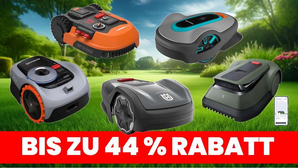 Mähroboter am Black Friday: Bis zu 44 % Rabatt auf Husqvarna, Gardena, Worx und mehr - die besten Deals