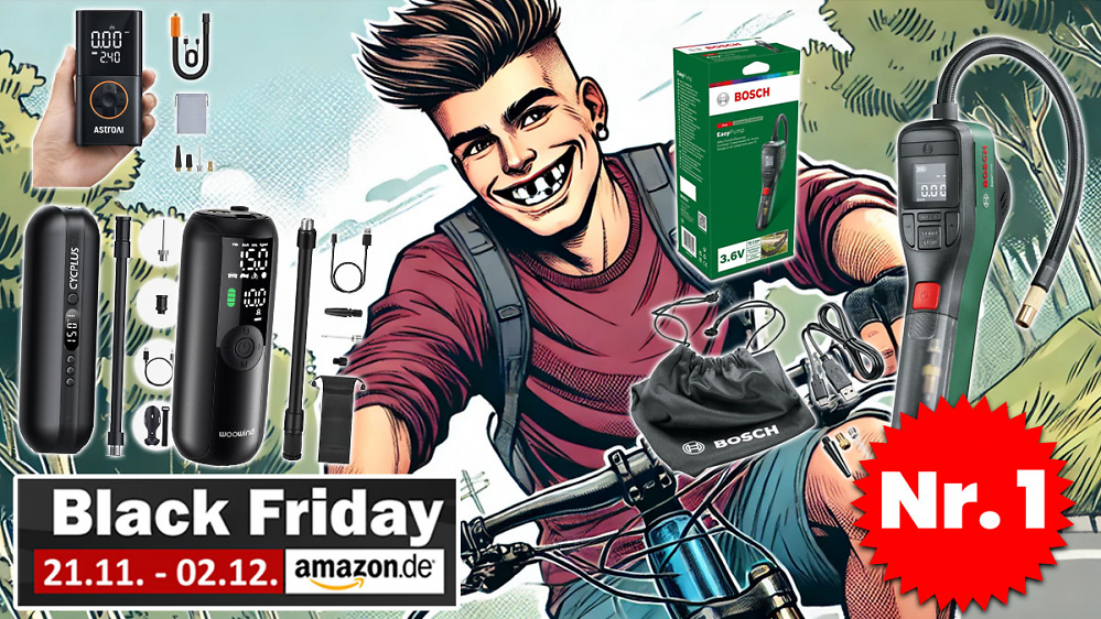 Ganz ohne Black-Friday-Rabatt: An Akku-Luftpumpe von Bosch beißen sich alle die Zähne aus
