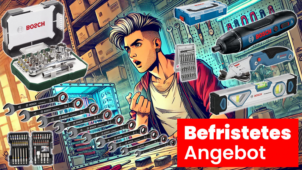 Bastler-Deal: 26-tlg. Bosch Ratschen- Bit-Set kostet 13 €, Ratschenschlüssel Black-Friday-Preis