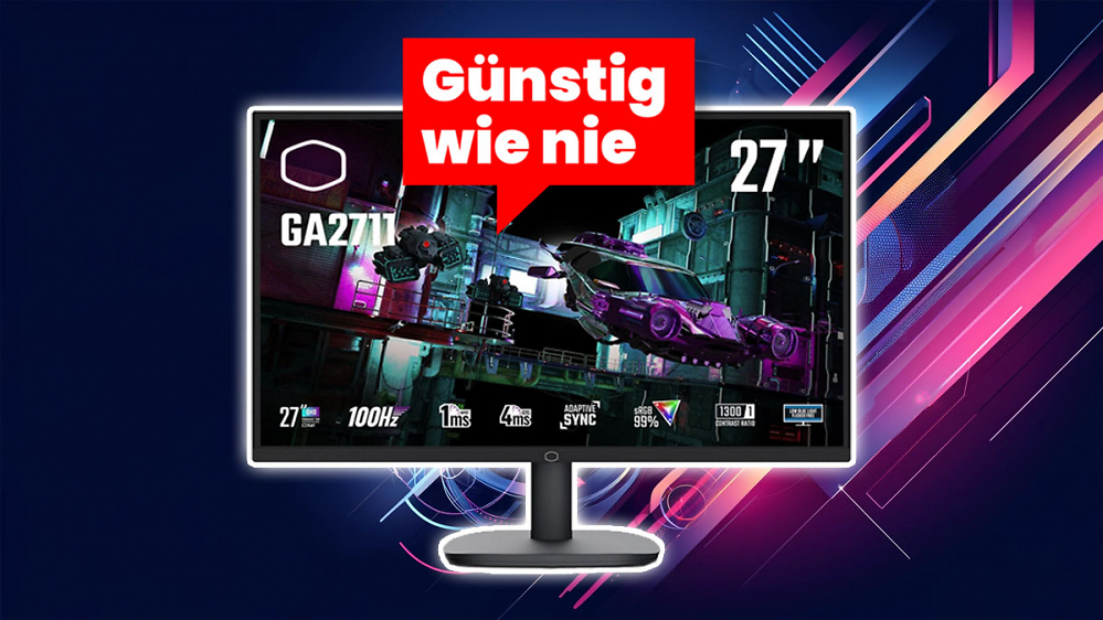 Deal nach Preisrutsch: Cooler Master GA2711 günstigster WQHD-Monitor auf dem Markt