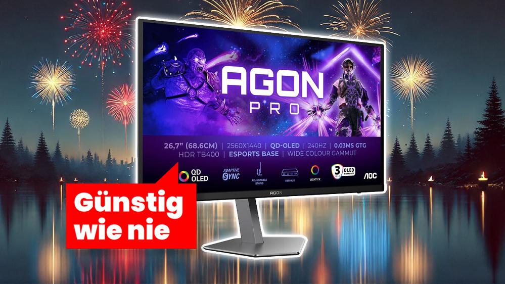 Deal: Silvesterkracher für Gamer, die auf OLED umsteigen möchten - Preisrutsch bei AOC