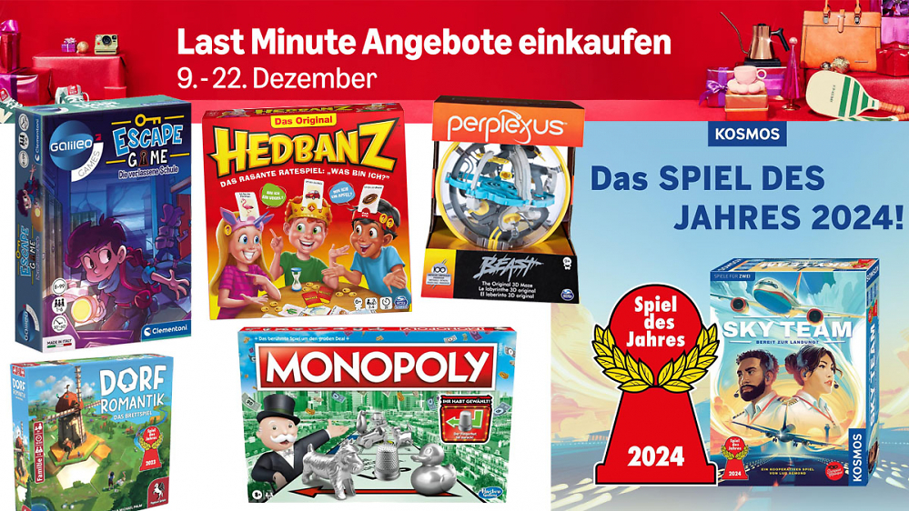 Sky Team Deal: Spiel des Jahres 2024 bei Amazon am günstigsten - weitere Brettspiele vor Weihnachten im Sonderangebot