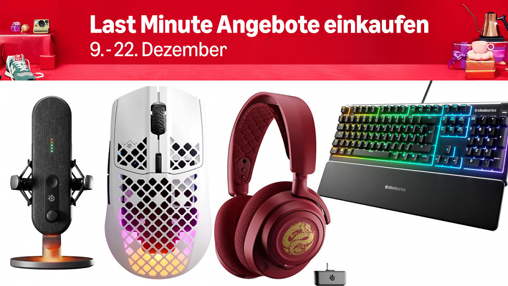 Deals: Amazon schmeißt Steelseries raus - bis zu 53% Rabatt auf PC-Gaming-Zubehör wie Maus, Tastatur oder Headset