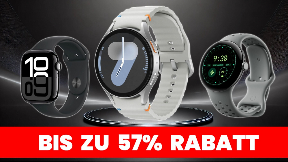 Smartwatch-Deals vor Weihnachten: Bis zu 57 % Rabatt auf Apple, Samsung, Google und mehr