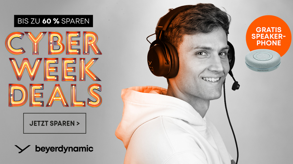 Tolle Cyber Week Deals bei beyerdynamic: Bis zu 60% Rabatt - nur jetzt!