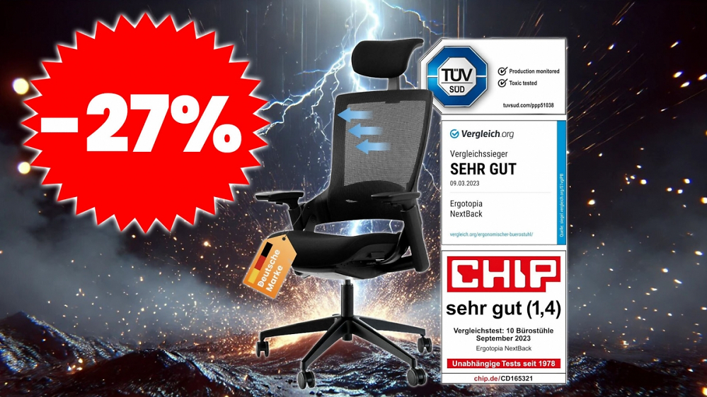 Sollte man nicht verpassen: Einer der beliebtesten Bürostühle ist gerade stark reduziert - aber nur heute!