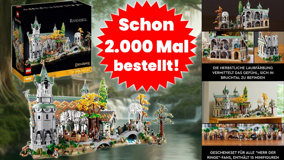 Lego-Deal der Woche: Herr der Ringe Bruchtal stürmt die Charts - am häufigsten verschenkt, tausendfach bestellt
