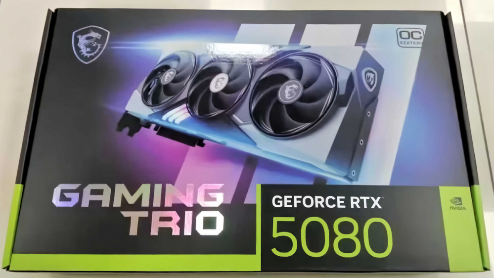 MSI Geforce RTX 5080 Gaming Trio: Bühne frei für Blackwell
